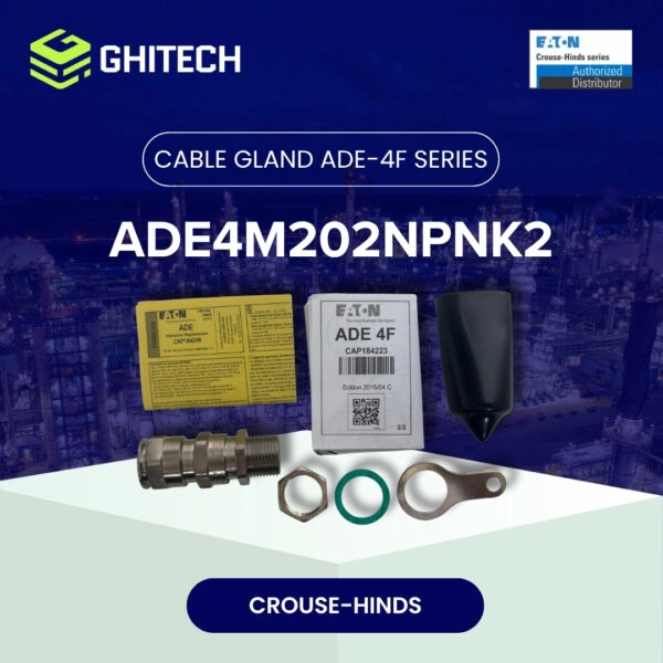 Eaton Crouse Hinds ADE4M202NPNK2 Cable Gland M20 Brass Nickel Plate Complete Set