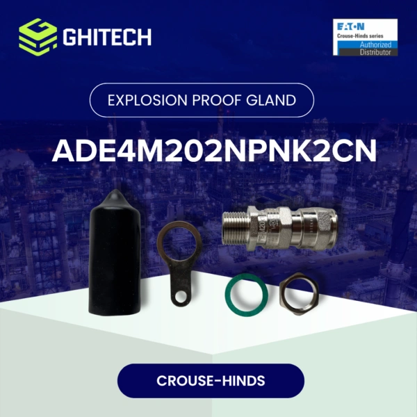 Eaton Crouse Hinds ADE4M202NPNK2CN Cable Gland M20 Brass Nickel Plate Complete Set