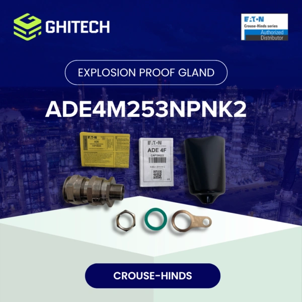 Eaton Crouse Hinds ADE4M253NPNK2 Cable Gland M25 Brass Nickel Plate Complete Set