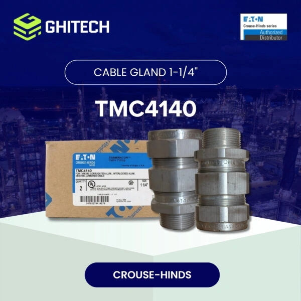Eaton Crouse Hinds TMC4140 Cable Gland Type MC 1 1/4 Inch Original