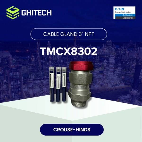 Eaton Crouse Hinds TMCX8302 Cable Gland Explosion Proof Aluminium 3 Inch Original