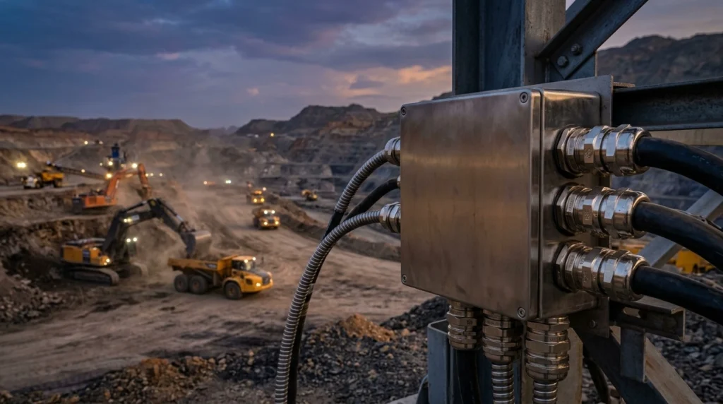 cable gland mining