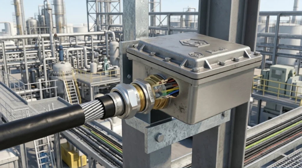 cold flow cable gland