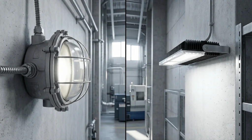 lampu explosion proof vs lampu industri