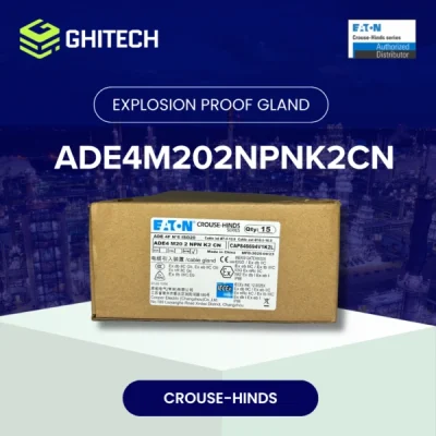 Eaton Crouse Hinds ADE4M202NPNK2CN Cable Gland M20 Brass Nickel Plate Complete Set 1
