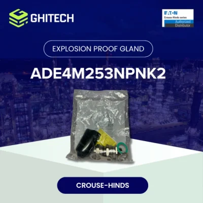 Eaton Crouse Hinds ADE4M253NPNK2 Cable Gland M25 Brass Nickel Plate Complete Set 2