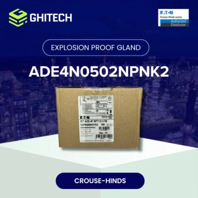 Eaton Crouse Hinds ADE4N0502NPNK2 Cable Gland 1 2 NPT Brass Nickel Plate Complete Set 2