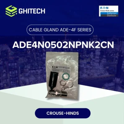 Eaton Crouse Hinds ADE4N0502NPNK2CN Cable Gland 1 2 NPT Brass Nickel Plate Complete Set 1