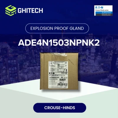 Eaton Crouse Hinds ADE4N1503NPNK2 Cable Gland 1 12 NPT Brass Nickel Plate Complete Set 1