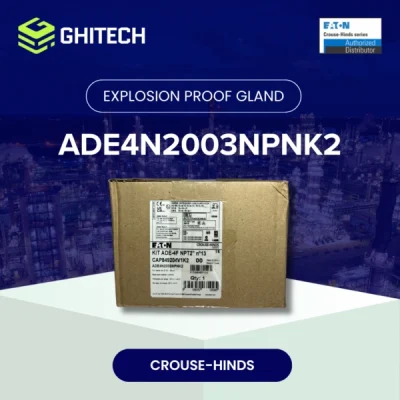 Eaton Crouse Hinds ADE4N2003NPNK2 Cable Gland 2 NPT Brass Nickel Plate Complete Set 1