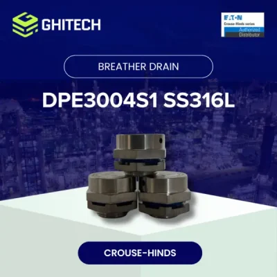 Eaton Crouse Hinds DPE3004S1 Explosion Proof Breather Drain M20 SS316L Original 3
