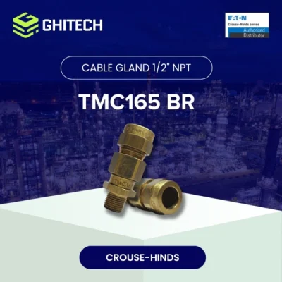 Eaton Crouse Hinds TMC165 BR Cable Gland Armoured Brass 1 2 Inch Original 1