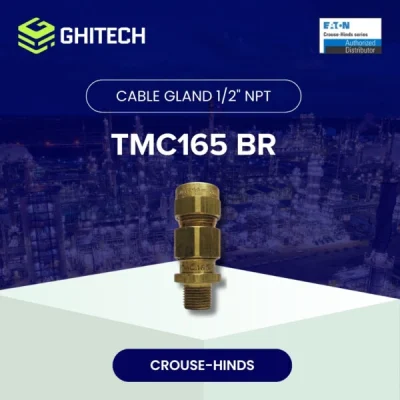 Eaton Crouse Hinds TMC165 BR Cable Gland Armoured Brass 1 2 Inch Original 2