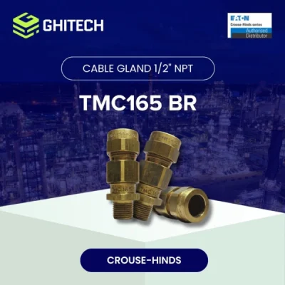 Eaton Crouse Hinds TMC165 BR Cable Gland Armoured Brass 1/2 Inch Original