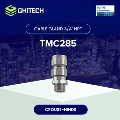 Eaton Crouse Hinds TMC285 Cable Gland Armoured Aluminium 3 4 Inch Original 1