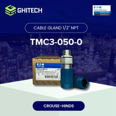 Eaton Crouse Hinds TMC3-050-0 Cable Gland Armoured Aluminium 1/2 Inch Original