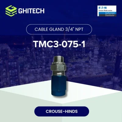 Eaton Crouse Hinds TMC3-075-1 Cable Gland Armoured Aluminium 3 4 Inch Original 1