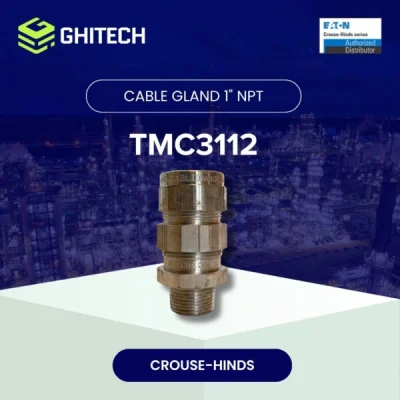 Eaton Crouse Hinds TMC3112 Cable Gland Armoured Aluminium 1 Inch Original 1