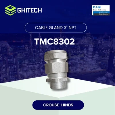 Eaton Crouse Hinds TMC8302 Cable Gland Armoured Aluminium 3 Inch Original 1