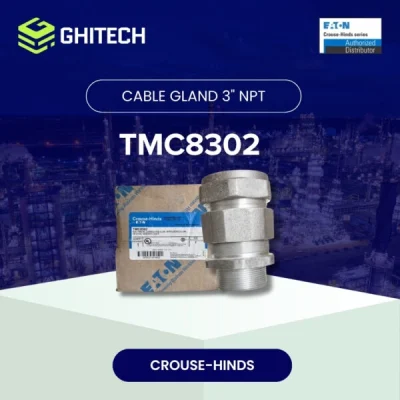 Eaton Crouse Hinds TMC8302 Cable Gland Armoured Aluminium 3 Inch Original