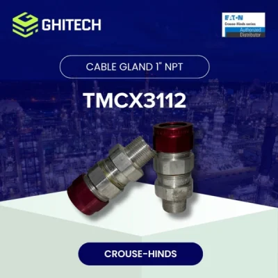 Eaton Crouse Hinds TMCX3112 Cable Gland Explosion Proof Aluminium 1 Inch 1