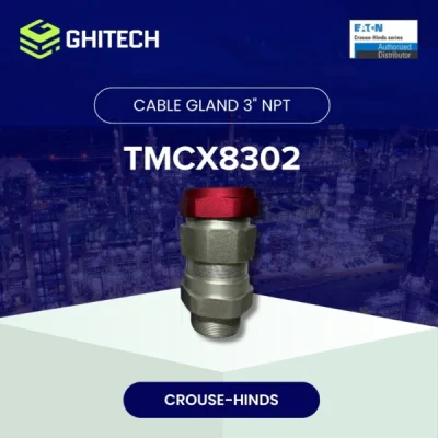 Eaton Crouse Hinds TMCX8302 Cable Gland Explosion Proof Aluminium 3 Inch Original 1